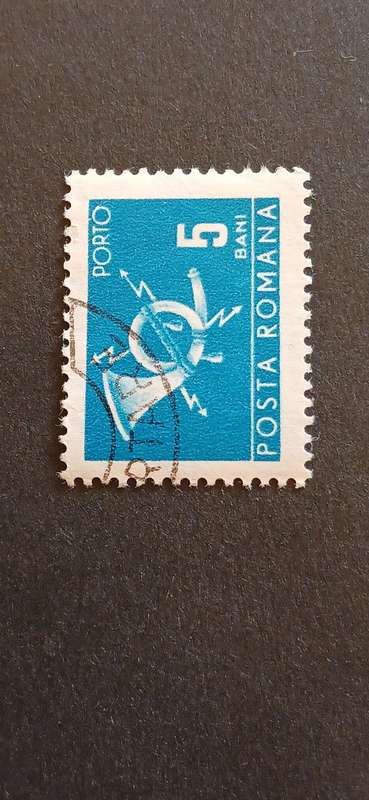 ROMANIA 1967 POSTAGE DUE STAMPS- NATIONAL POST & TELECOMMUNICATIONS(WATERMARKED)