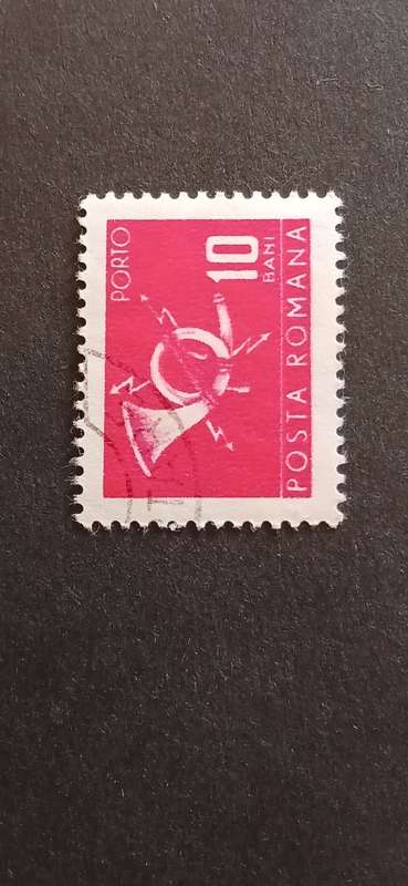 ROMANIA 1967 POSTAGE DUE STAMPS- NATIONAL POST & TELECOMMUNICATIONS(WATERMARKED)