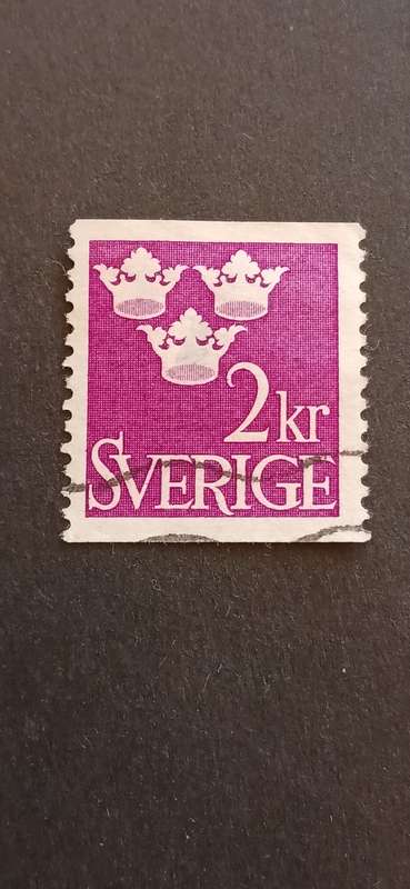 SWEDEN 1952 KING GUSTAF VI ADOLF OF SWEDEN & THREE CROWNS WITHOUT IMPRINT