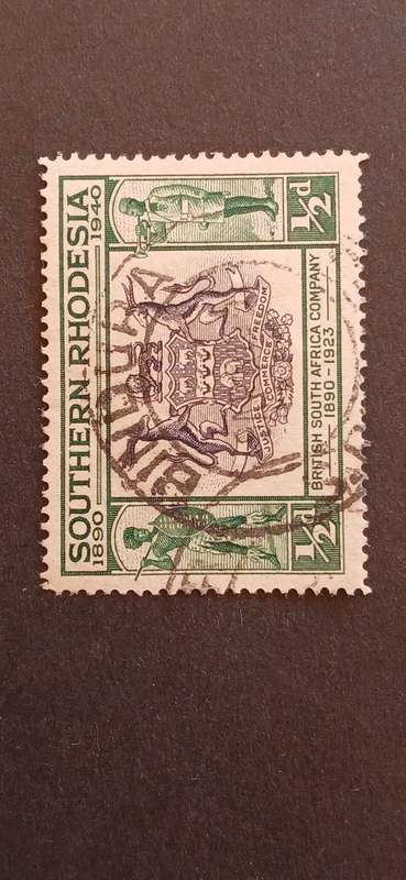 SOUTHERN RHODESIA 1940 50TH ANNIV OF BRITISH SOUTH AFRICA COMPANY