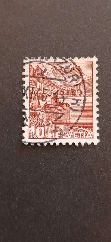 SWITZERLAND 1939 DEFINITIVE ISSUES OF 1936 IN NEW COLORS