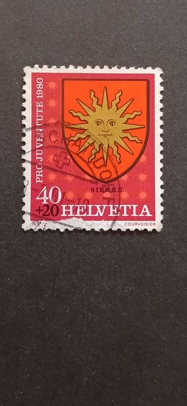 SWITZERLAND 1980 PRO JUVENTUTE- MUNICIPAL COAT OF ARMS