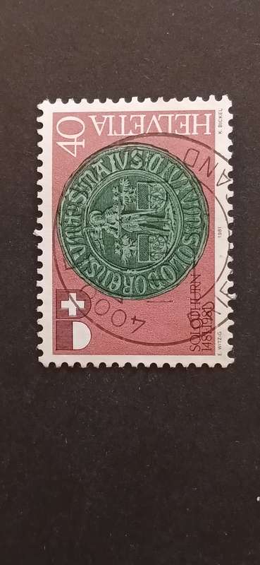 SWITZERLAND 1981 500TH ANNIV OF FREIBURG- SOLOTHURN AND STANSER VERKOMMNIS