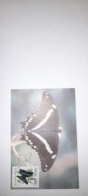 VENDA 1990 Butterflies p/cards set of 4