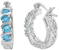Absolutely Beautiful light blue cz and wgp Earings
