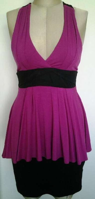 NEARLY NEW / Miss Selfridge Peplum Dress / UK12