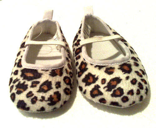 Designer Baby Soft Shoes - Leopard Print / Animal Print - Gorgeous & Exclusive Plush Comfy Material!