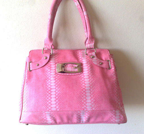 GUESS Handbag - Pink Embossed Large Luxurious Bag