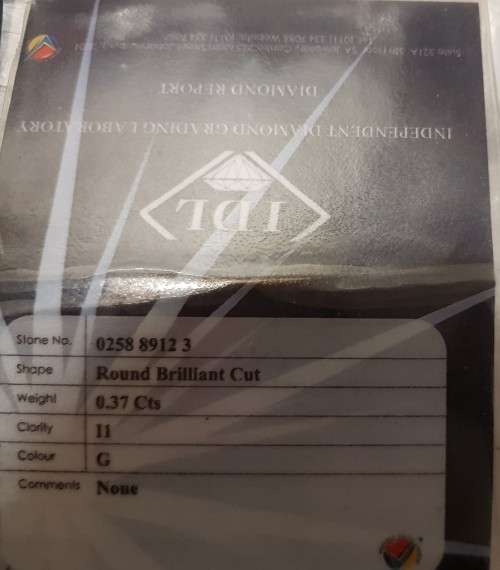 Certified 037ct diamond