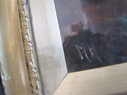 2 Antique oil paintings by the same artist in original frames - BID per painting to take both.