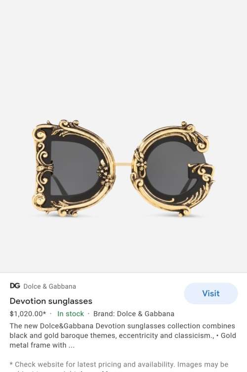 DOLCE and GABBANA SUNGLASSES