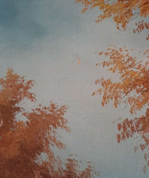 LARGE ORIGINAL OIL PAINTING IN BEAUTIFUL FRAME -SIGNED