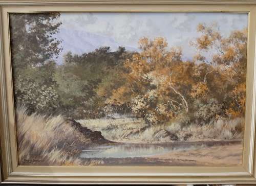 LARGE FRANCOIS BADENHORST (1934-2013) OIL PAINTING - FRAMED