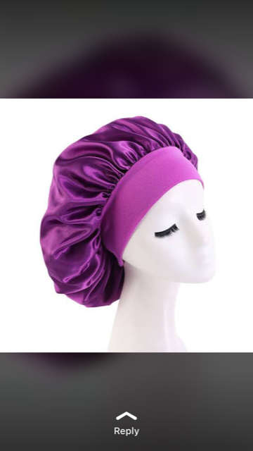 3 PC Soft Satin Silk Bonnet Night Sleeping Wide Band Hair Loss Cap for Women - FREE SHIPPING