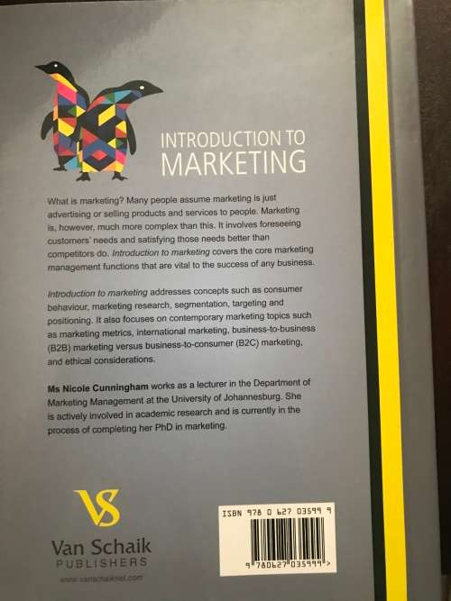 Introduction To Marketing A South African perspective
