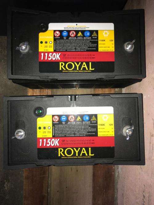 2 x Royal 12v 1150k