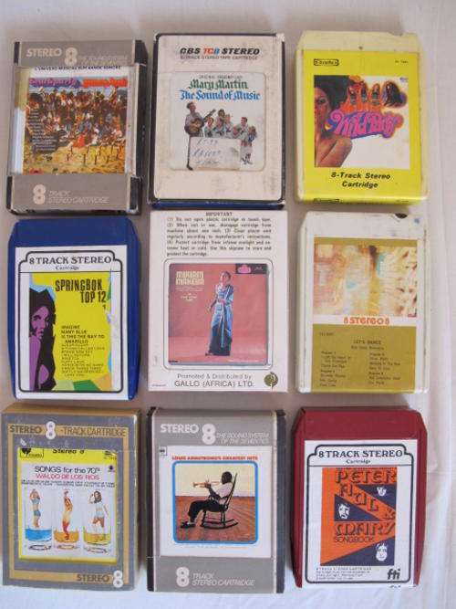 A TRIP DOWN MEMORY LANE!! NINE 8 TRACK STEREO CARTRIDGES