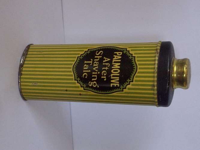 Vintage Art Deco Palmolive After Shaving Talc - with original contents!!