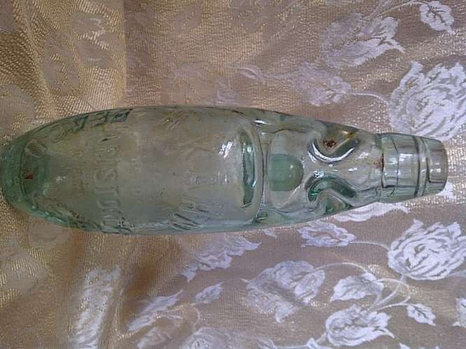 SUPERB!!! Vintage H. Kahn Beaconsfield Soda Water Bottle with Marble - Ariston - Excellent condition