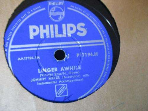 L.P. - Johnny Meyer - Linger Awhile / September in the Rain (Gramaphone Record?)