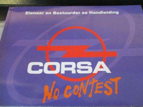 Opal Corsa - Owners & Drives Manual / Eienaar en Bestuurder se Handleiding