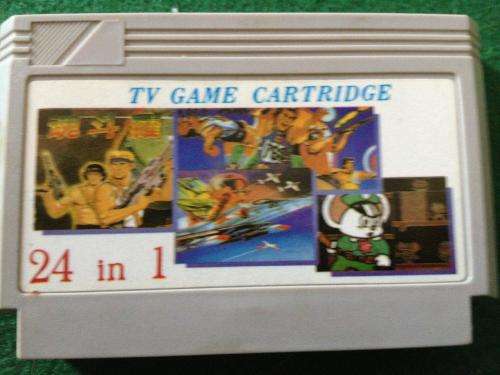 8 Bit - 24 in 1 Cartridge - Contra, Paper Boy, 1942, Tiger Heli and more