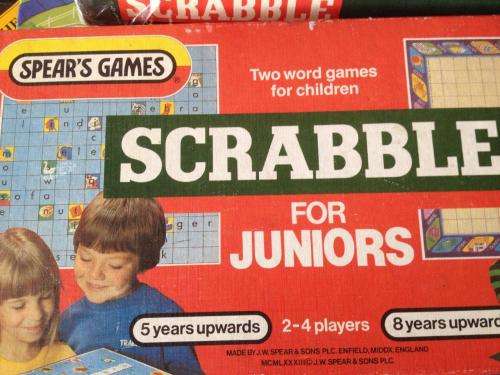 Vintage Scrabble for Juniors - Made in England - Spears Games