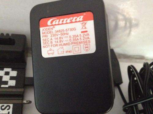Carrera Go - Power Supply Plug in Transformer Power Base & 2 Controllers 1:43 scale