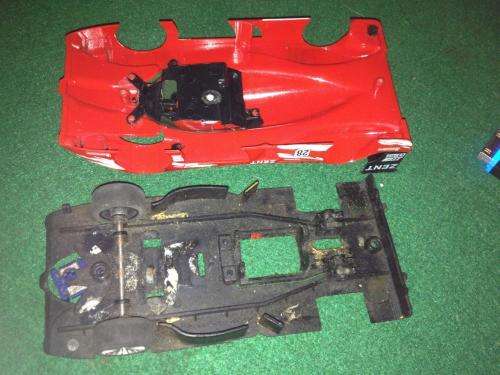 Toyota Le mans (Made in Europe) Body + Chassis - Spares or Repair or Scenery - 1:32 Scale