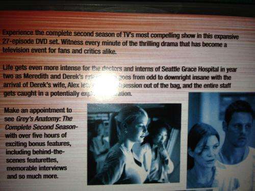 DVD - Grey's Anatomy - The Complete Second Season