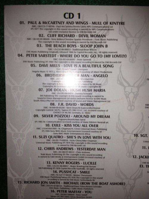 CD - Springbok Radio Top 40 Vol2 (3cd) Missing back cover inlay