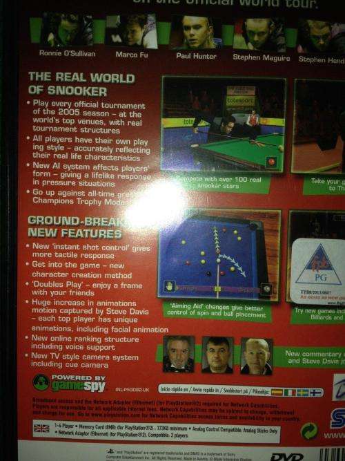 PS2 - World Snooker Championship 2005