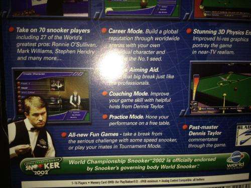 PS2 - World Championship Snooker 2002
