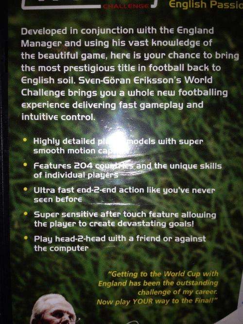 PS2 - Sven Goran Eriksson`s World Challenge
