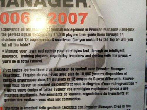 PS2 - Premier Manager 2006 - 2007