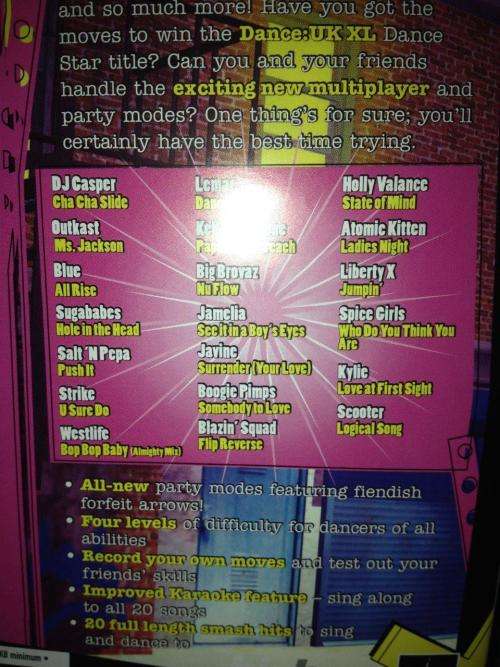 PS2 - Dance : Uk XL