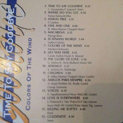 CD - Colors of The Wind