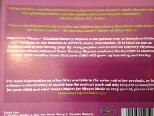 CD - Majors for Minors - Classical Music Nursery Rhymes