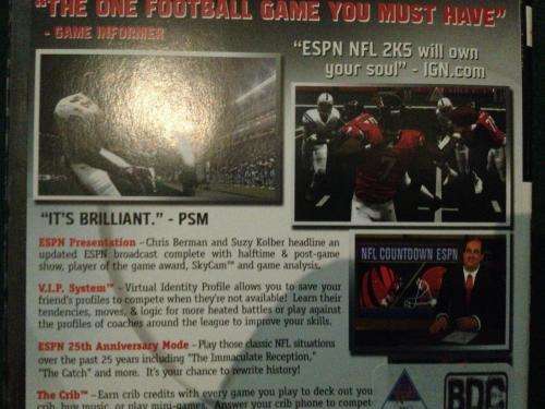 PS2 - ESPN NFL 2K5 (NTSC U/C Disc)