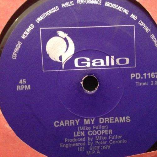 Seven Single - Len Cooper - Carry my Dreams / I Believe