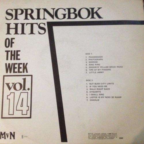 L.P. - Springbok Hits of the Week Vol 14