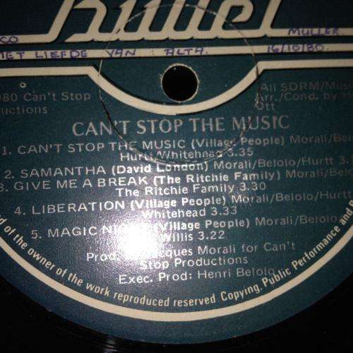 LP - Village People - Can`t Stop The Music