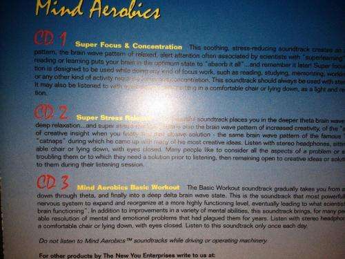 CD - Mind Aerobics - The New You Enterprises (3cd) Improving the quality of Your Life