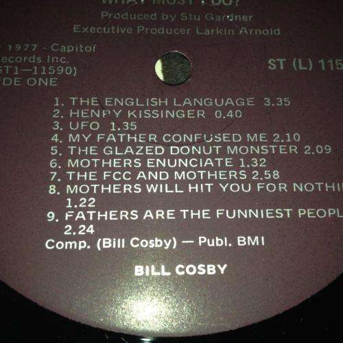 LP - Bill Cosby - My Father Confused Me... What Must I Do?