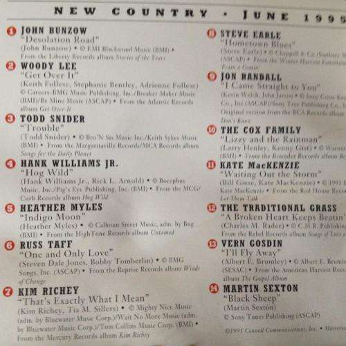 CD - New Country June 1995