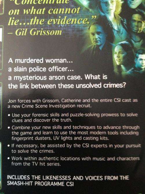PC - CSI: Crime Scene Investigation