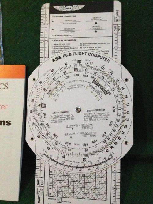 Air Classics E6-B Flight Computer + Instructions