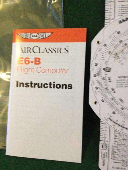 Air Classics E6-B Flight Computer + Instructions