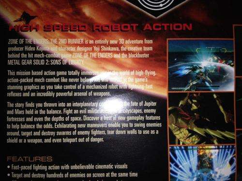 Zone of The Enders - The 2nd Runner - Playstation 2 (PS2)