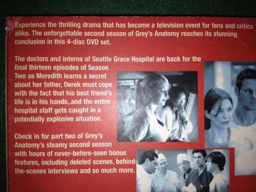 DVD - Grey`s Anatomy Season Two Part 2